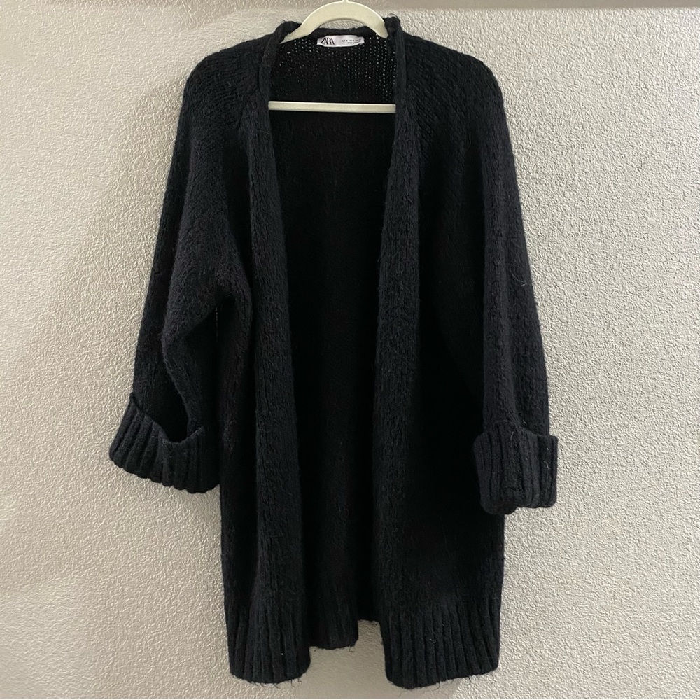 Zara Black Oversized Cardigan